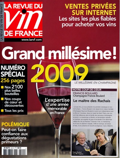Revue du Vin de France - Champagne - Coup de Coeur - Millésime 2009 Viintage